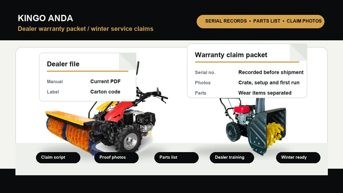 Dealer Warranty Packets for Compact Snow Equipment: What to Prepare Before Winter Claims