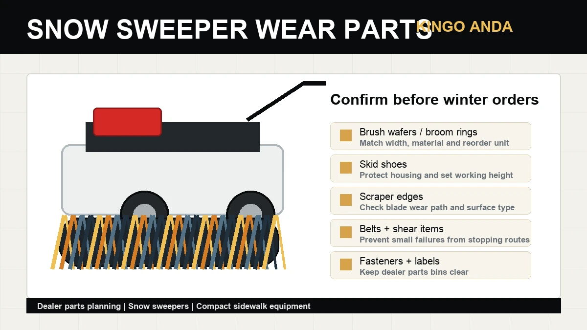Snow Sweeper Wear Parts Dealers Should Confirm Before Winter Orders