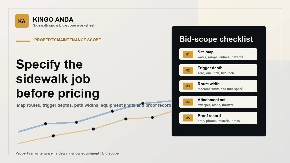 Property Maintenance Sidewalk Snow Equipment Bid Scope: What Contractors Should Specify